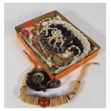 Costume jewelry,  necklaces and belts