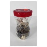 Jar of costume jewelry