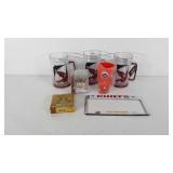 Sports collectibles, Cardinals freezer mugs,