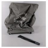 Collapsible laundry basket on wheels, good