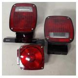 Three Trailer Lights, new looking condition