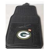 Car Mats, New 2pc Front set, NFL Team Logo. Green