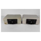 Two Sentry 1100 safes, no keys