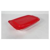 Pyrex 3 quart clear casserole with poly lid