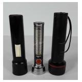 Three flashlights, all work