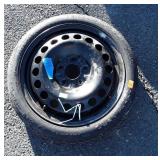 Temporary Emergency Automotive Spare Tire, 5 lug,