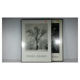 Two 26 x 36 framed Ansel Adams posters, seller