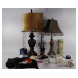 Lamps (not tested) (have some cracks & a broken