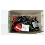 Box of new and used costume jewelry, will require