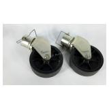 2 Swivel caster wheels, 6" diameter,