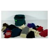 Winter accessory group, gloves, a hat, two