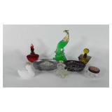 Vanity group, includes perfume bottles, and two