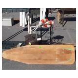 8pc Vintage Items Decorative lot, wood Ironing