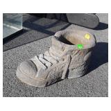 Concrete Shoe, Garden Planter shoe, 8" high x 15"