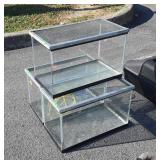 3 Glass Aquarium Pet Tanks, all with hardware