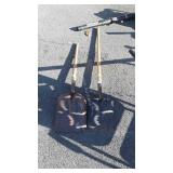 2-Shovels, one flat head trench type, one scoop