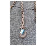 5ft Chain one hook, 1/4" links.