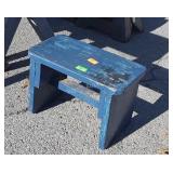 Painted wood Step Stool, 13wx9" high