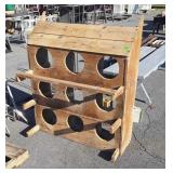 9 Port Chicken Nesting Box, early yellow pine