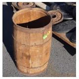 Early Wood Nail Keg with some Nails