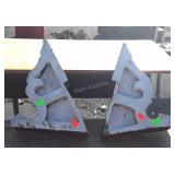 Pair of Early Architectual Corner Pcs, 12x19"