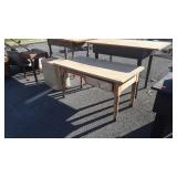 Early Softwood Vanity Table, drawer with left