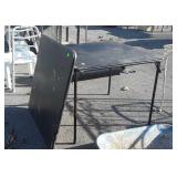 2 Folding Card Tables, black color, used