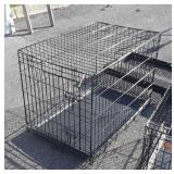 Folding Wire Pet Cage, 32x26x26" high, nice