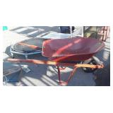 Home Owners Wheel Barrow, metal tub, tires needs