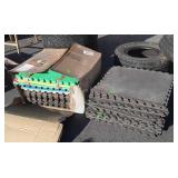 Rubber Interlocking Flooring, 24" squares, looks