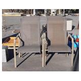 Set of 4 Outdoor Chairs, breathable mesh seating,