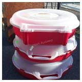 3-Sterlite Wreath Storage Containers, holds up to