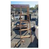 Werner 5ft Wood Step Ladder, good sturdy usable