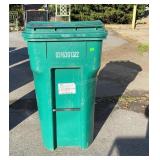 Commercial Wheeled Trash Container, 96 Gallon
