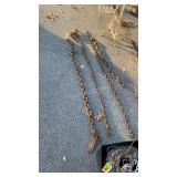 4 Chain Sections, one 3ft three about 5ft, light