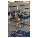 Early Iron Works Potted Plant Stand, holds six 4"