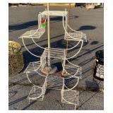 Plantstand, wire Grid multi level type, 38" tall.