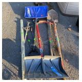 Tool Group includes Snow shovel, Meat Saw, bar