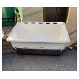 Kohler Enamel over Cast, single bay with drain to