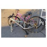 Two well used bikes.  Schwinn is incomplete