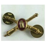 WW2 Army coastal artillery officers insignia