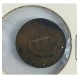 1943 British half penny