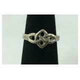 Sterling silver filigree ring size 5