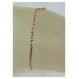 Italian 14k rose gold over sterling silver