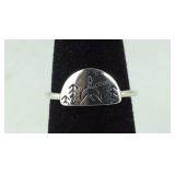 Sterling silver size 5 nature ring