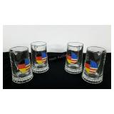 4 German American Friendship steins, made in