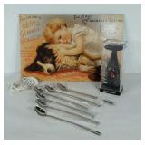 Le Creuset wine opener,  6 new stainless ice tea