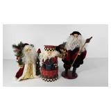 Three Santas, staffs need to be reglued