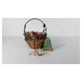 Christmas holiday decor, mini nativity set and