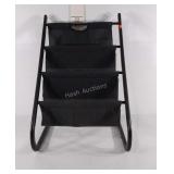 Metal and fabric magazine rack